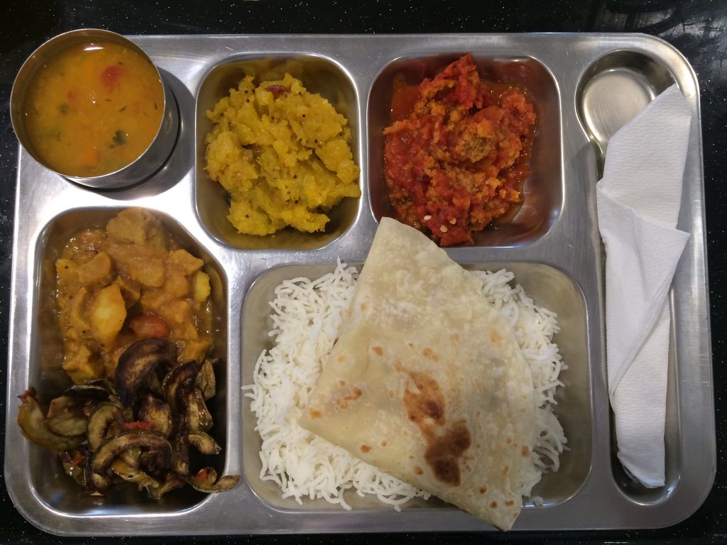 Plateau nourriture indienne